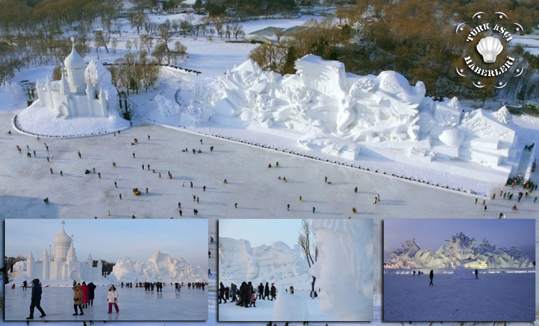 Çin'de Harbin Uluslararası Buz Ve Kar Heykel Festivali
