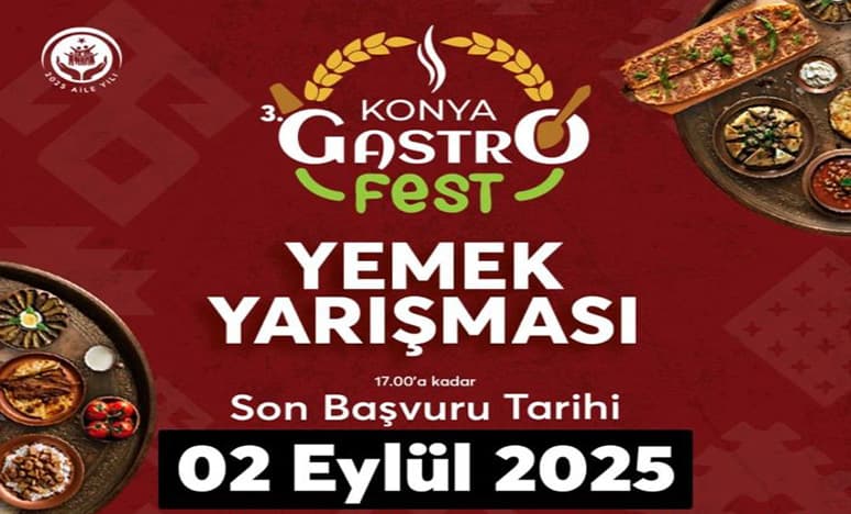 Konya GastroFest 2025 İçin Geri Sayım Başladı