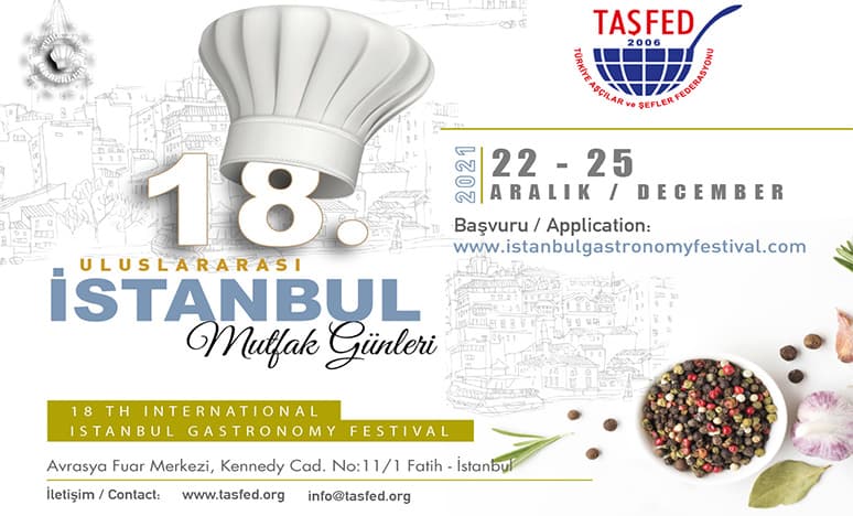 18. Uluslararası İstanbul Mutfak Günleri 22-25 Aralık'ta