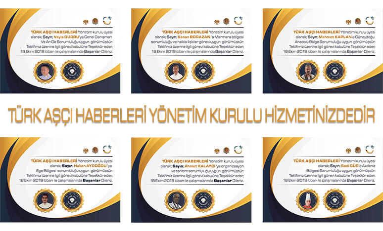 Türk Aşçı Haberleri Yönetim Kurulu Hizmetinizdedir...<